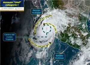 ‘Olaf’ se convierte en Huracán, seguirá provocando lluvias en Jalisco