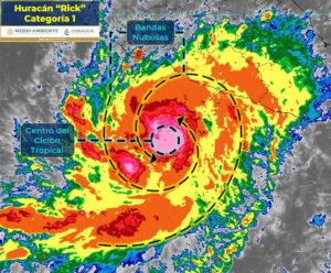 Jalisco y 4 estados más en alerta por Huracán Rick