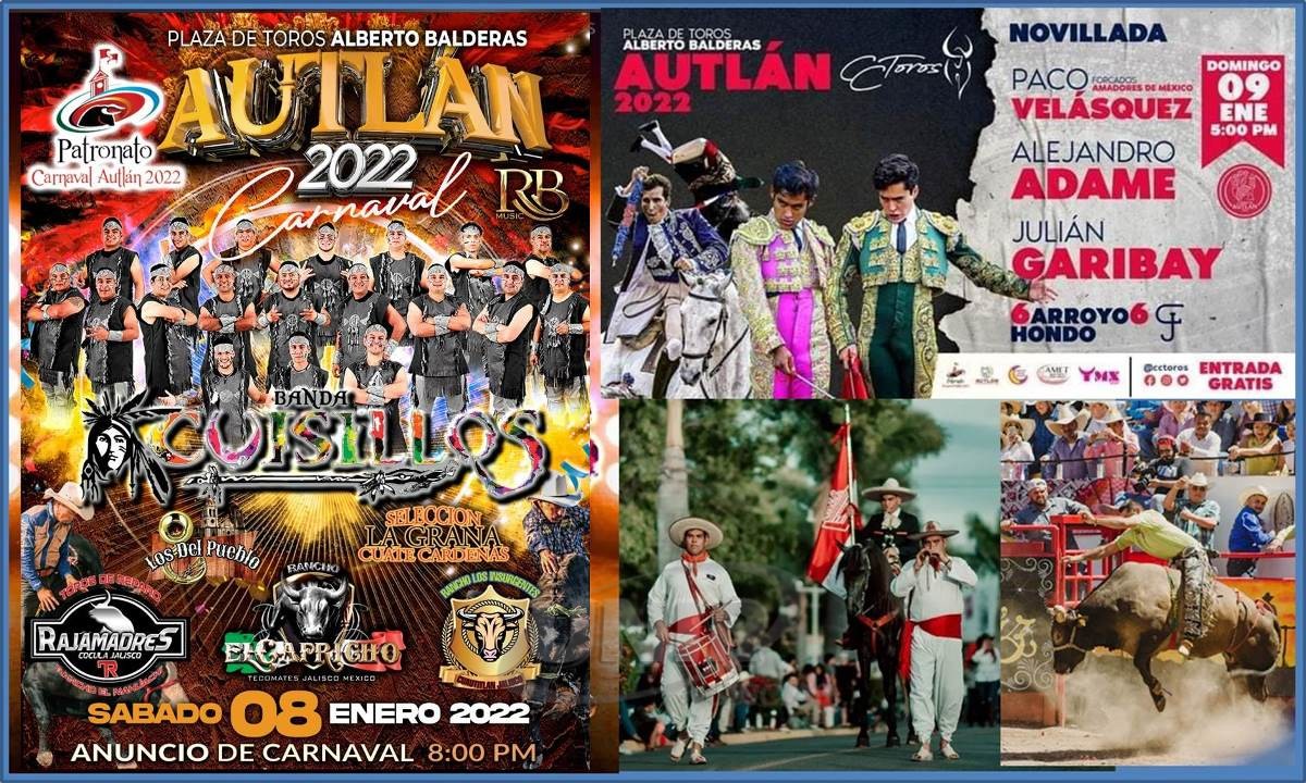 Con 4 eventos se anunciará el Carnaval de Autlán el 8 y 9 de enero